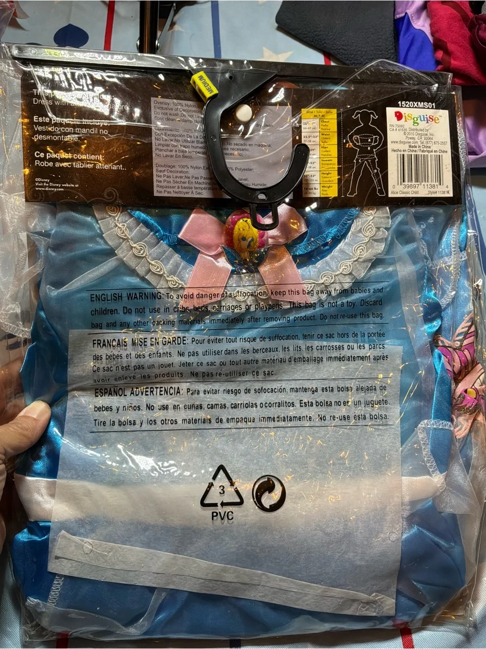 Disney classics Alice in wonderland girls dress size medium 7/8-new